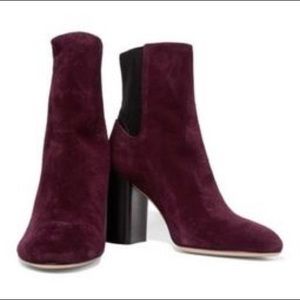Rag and Bone plum suede boots